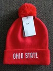 Nwt Mens Ohio State Buckeyes Nike Red Beanie  Toboggan Brand New Nike Look 