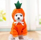 Funny Dog Costume Fruit Pet Hoodie Soft Fleece Puppy Warm Outfit Cat Halloween P