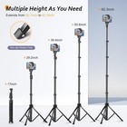62    Lightweight Phone Tripod W remote  Adjustable Perfect For Vlogging  selfies