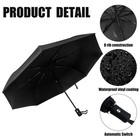 6pcs Automatic Open Close Compact Windproof Travel Umbrella - Foldable Small    