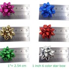240pcs Mini Gift Bow- 1  Inch Metallic Star Bow Small Tiny Stick On Bows For