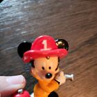 Vintage Disney Mickey Mouse Fireman Cake Topper 2 5 Inch Pvc Figure Applause New