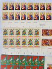 Lot Of Vintage Mint Us Stamp Sheets Postage X-mas Christmas - Face Value  16