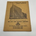 Vintage 1941 1940 s State Farm Insurance Us mexico Road Atlas Map - Rand Mcnally