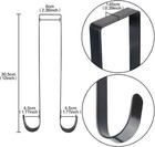 12 Inches Double Side Wreath Hanger Over The Door - Large Wreath Metal Hook For