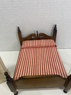 Vintage Lot Of Miniature Doll House Furniture 6 Pieces Bed  Dresser  Chair Table