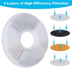 12pcs Pet Water Fountain Replacement Filters For Catit Cat Dog Drinking Flower