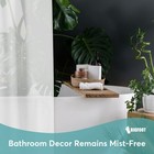 Bigfoot Shower Curtain Liner 72 X 72 Peva Premium Rustproof 3 Magnetic Weights