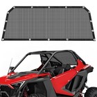 Black Rear Window Net For Polaris Rzr Pro Xp 4   Pro R   Turbo R