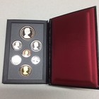 1988 Rcm Canadien Mint Proof Set Double Dollar Leather Bound Encased Coins