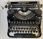 Vintage 1936 Underwood Universal F-model 4-bank Portable Typewriter Sn  F934850