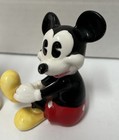 Vintage Walt Disney Productions Waving   Sitting Mickey Mouse Set Of 2 Figurines