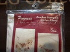 Tobin Progress Stamped Kitchen Towels Kit Country Cows Vintage Nos Embroidery