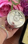 Vintage Silver gold Wash Trinket Box Marked 800 Turkish Coin - In Gift Box
