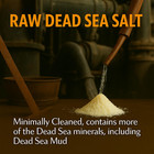 Raw Dead Sea Bath Salt - Minimally Cleaned  Contains More Dead Sea Minerals Incl
