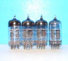 12at7 Ge Radio Audio Amplifier Vintage Vacuum Tubes 4 Valves Tested Ecc81 6201