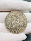 c o p y  Mexico Spanish 1741 8 R Reales Coin Column Pillar  cc05