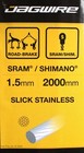 10 X Jagwire Slick Stainless Road Brake Cables 1 5mm X 2000mm For Sram Shimano
