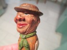 German Wooden Carved Bottle Stopper Set Of Two