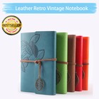 Classic Leather Cover Notebook Vintage Blank Journal Retro Writing Diary Bound