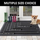 Floor Door Mat  Outdoor Mat For Home Entrance Natural Rubber Mat  Non Slip  Heav