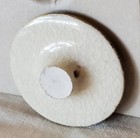Bb  Bamboo Vintage Satsuma Pottery Button Medium 15 16 