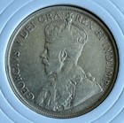 1918 Canada 50 Cents  925 Silver Half Dollar Coin King George V Vf Crisp Details