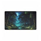 Mtg Playmat - Night Time Forest 23 6  X 13 8  Magic The Gathering Stitched Edges