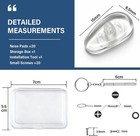 10-pairs Glasses Nose Pad screw-in Soft Silicone Air Chamber Eyeglass Nose Pads 