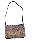 Vintage Y2k Candy Dot Multicolor Seed Bead Zipper Purse Crossbody Shoulder Bag