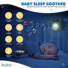 Baby Sound Machine  Portable Owl Soother   Baby Night Light Projector  Comfortin