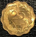 High Grade Unc bu 1953 Paraguay 25 Centimos Coin-oct310