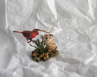 Vintage Artist Miniature Mary Mcgrath Cardinal  Bunny 1 12  Dollhouse 1984 Igma
