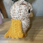 Adorable Handmade Crocheted Owl Stuffed Animal All Plush Toy 13    Brown