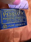 Vintage Pendleton Mens 40 Red Wool Vest Gold Crest Button Front Made In Usa