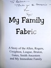 My Family Fabric - Allen  Rogers  Creighton  League  Bruton  Gates  Smith Harvey