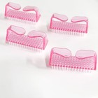 Squligt 4pcs Nail Brushes For Cleaning Fingernails  Handle Grip Nail Scrubber