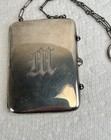 Antique W h Sterling Silver Ladies Compact -mirror  - Pencil - Memo Book  Purse