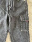 Vintage Black Fubu Jeans  Size 16 Cargo Jeans Y2k