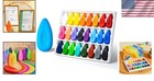 Unbreakable Easy-grip Toddler Crayons - 24 Mess-free Colors For Creative Play