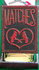 Vintage Beecher Love Birds Cast Iron Match Box Dispenser Holder Wall Mount Nice 