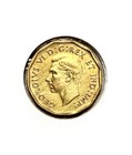 1942 Canada Tombac Beautiful Five Cent  nickel  Coin King George Vi Copper-zink