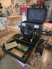 1953 Singer Featherweight Sewing Machine With Case And Accessories