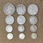 Straits Settlements - Victoria  Edward   And George - 12 Different Silver Coins