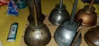 Vintage Eagle Oil Can Lot Copper Steel Pump Oiler Industrial Tool Decor