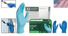 Durable Blue Nitrile Gloves - Non-sterile  Versatile For Food Service   Cleaning