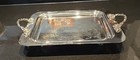 Godinger Silver-plated Vintage Serving Footed Tray W handles Grape Vine Style 