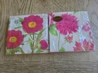 Caspari Napkins Paper Cocktail Napkins Lot Of 2 Guest Paper Towels Flowers Nos 