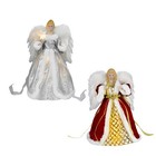 Christmas Tree Topper Angel Ornament With Star Light Festive Xmas Decoration