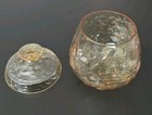 Mid-century Modern Bryce Rancho Glass Covered Bowl Yellow Gold Turn About